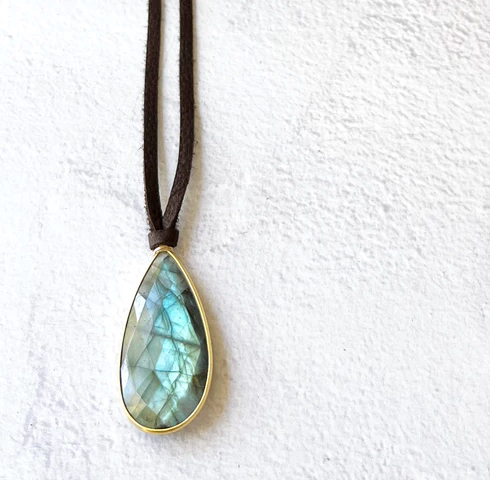 Helena Labradorite Pendant Necklace