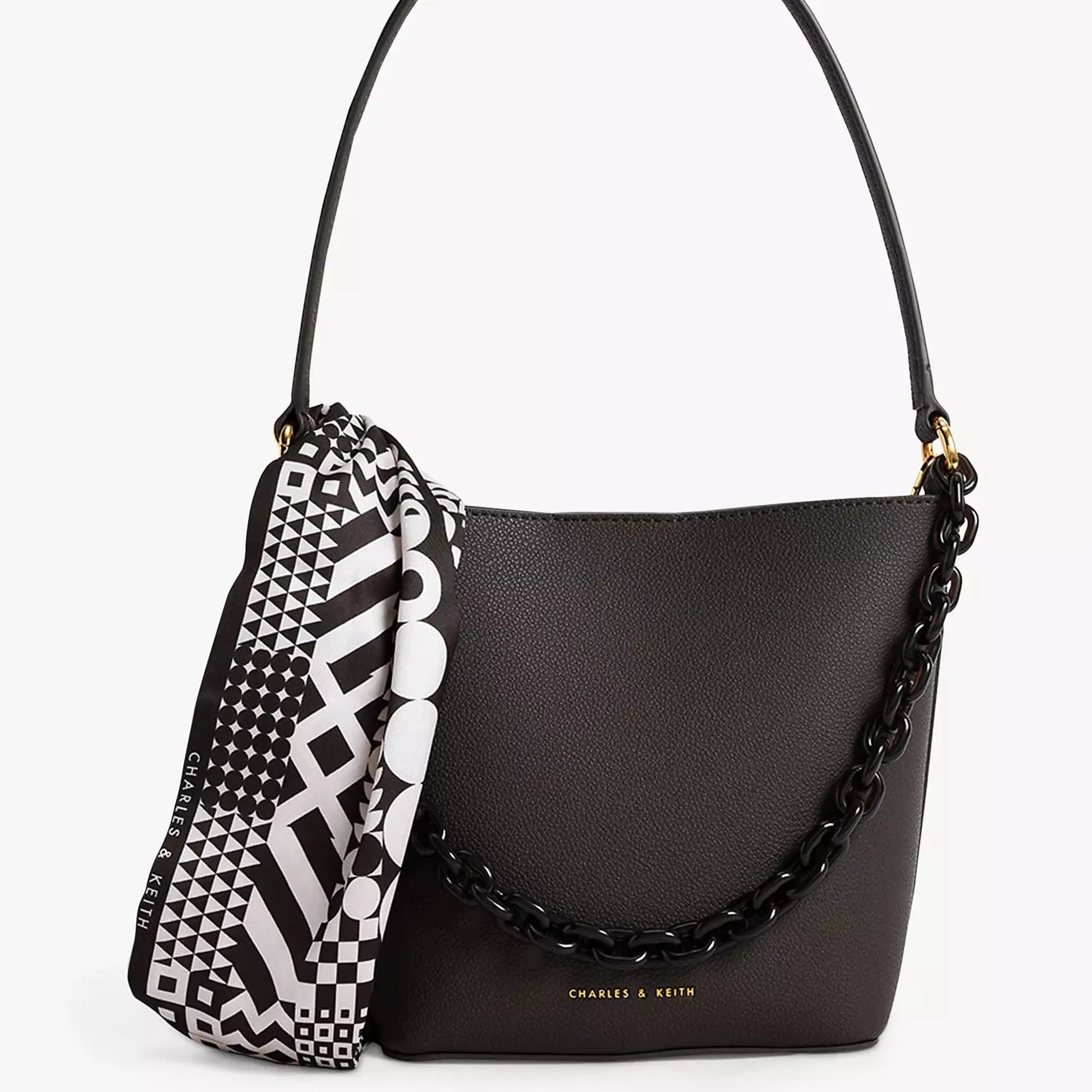 Alcott Vegan Leather Bucket Bag, Dark Moss