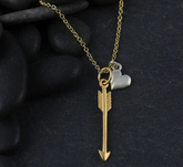 Arrow and Heart Necklace