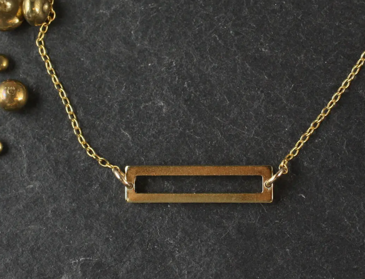 Rectangle Bar Necklace