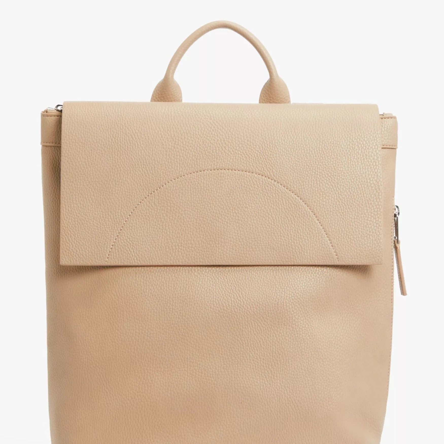 Sia Foldover Backpack, Taupe