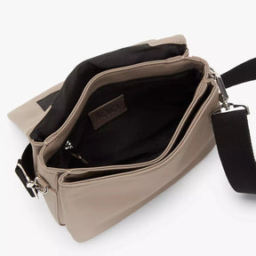 Soft Flap Over Cross Body Bag, Neutral