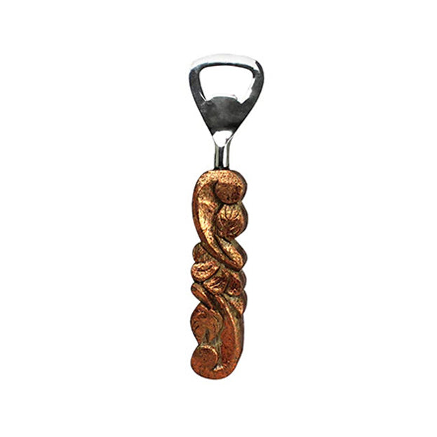 Mela Clematis Bottle Opener in Distressed Copper