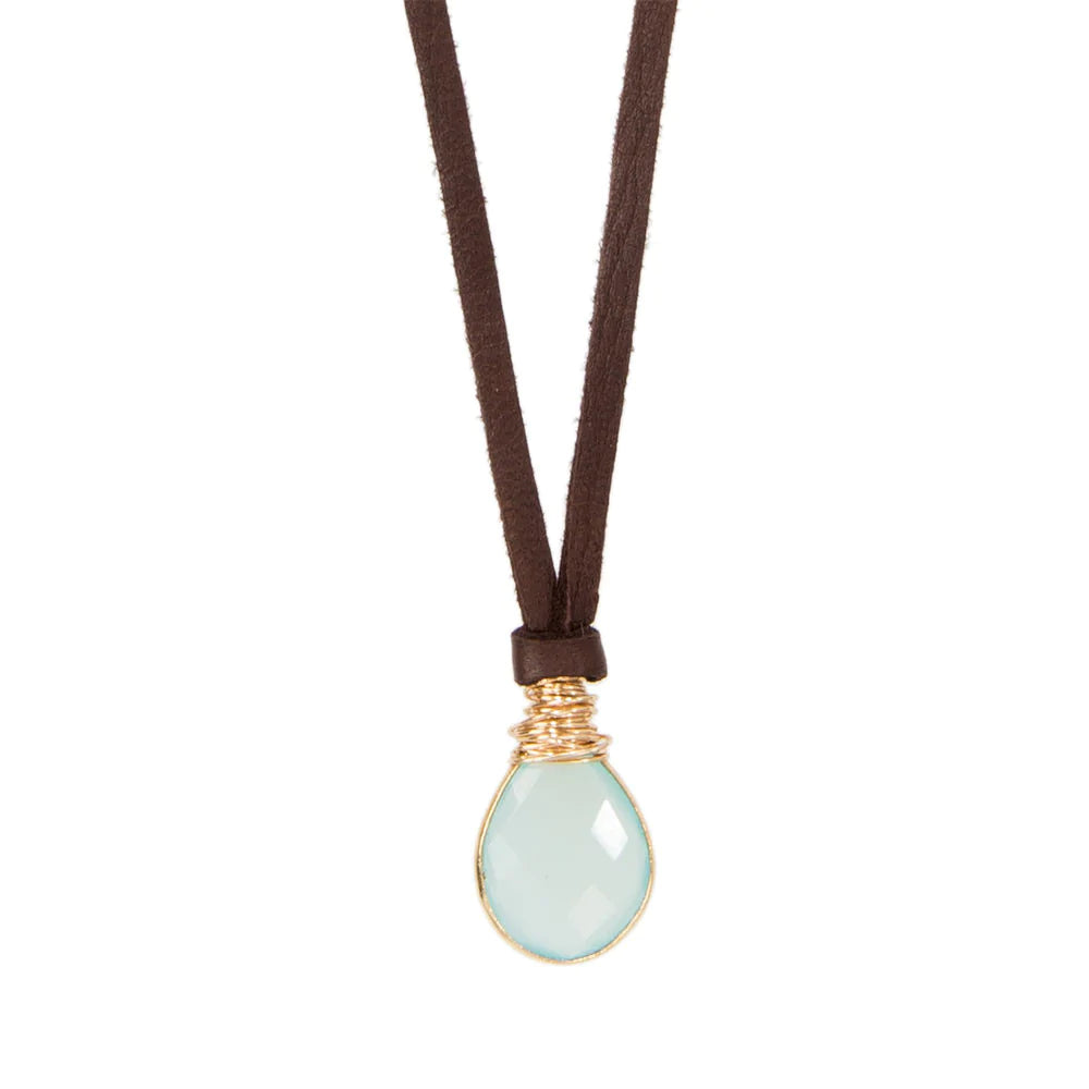 Helena Chalcedony Necklace - Mini Pendant