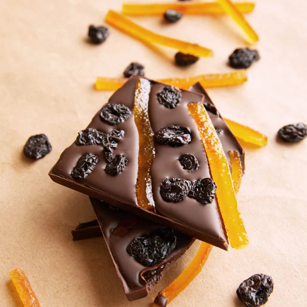 Luxury Handcrafted Chocolate - Orange Confit and Cherries