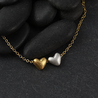 Double Baby Heart Necklace